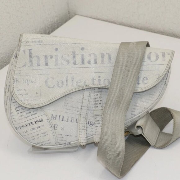 Christian Dior x Daniel Arsham Saddle Crossbody Bag Printed Leather - Picture 1 of 15